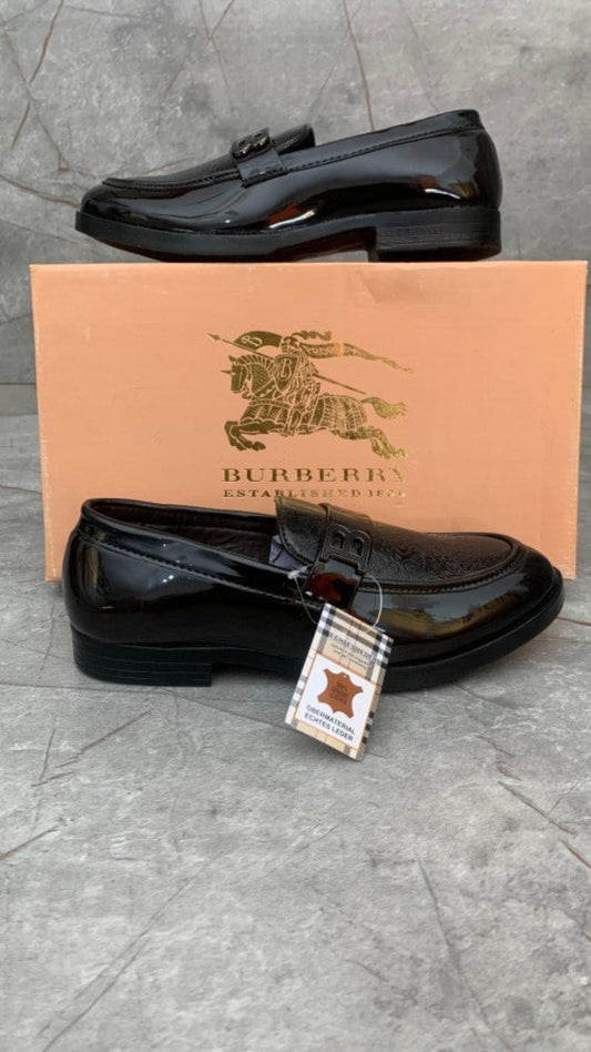 Burbreerry Brown Printed Quality Loafers For Men