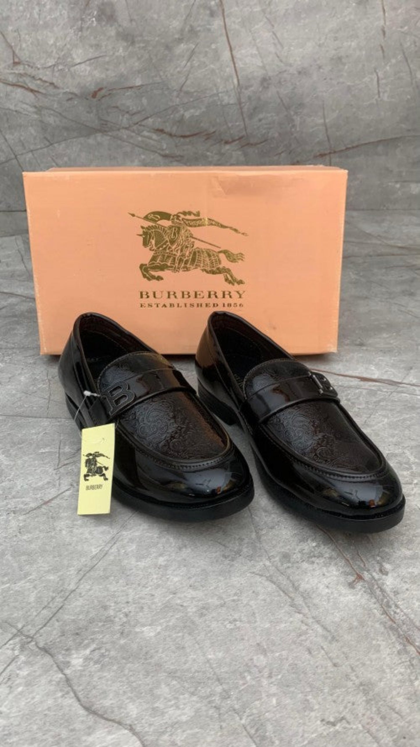 Burbreerry Brown Printed Quality Loafers For Men