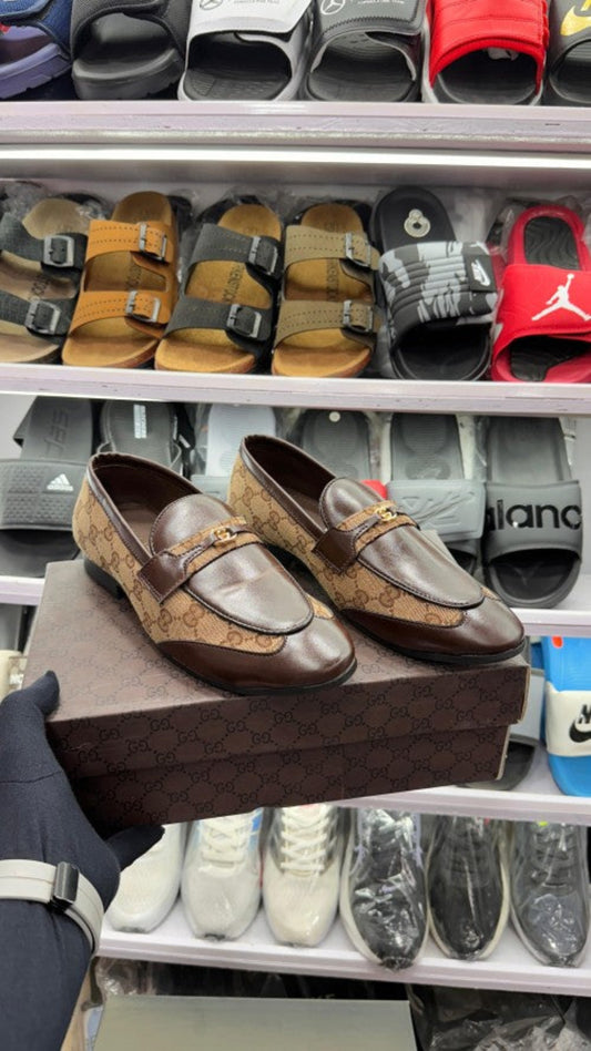 Guucci Jordan Horses Brown Bit Loafers For Men