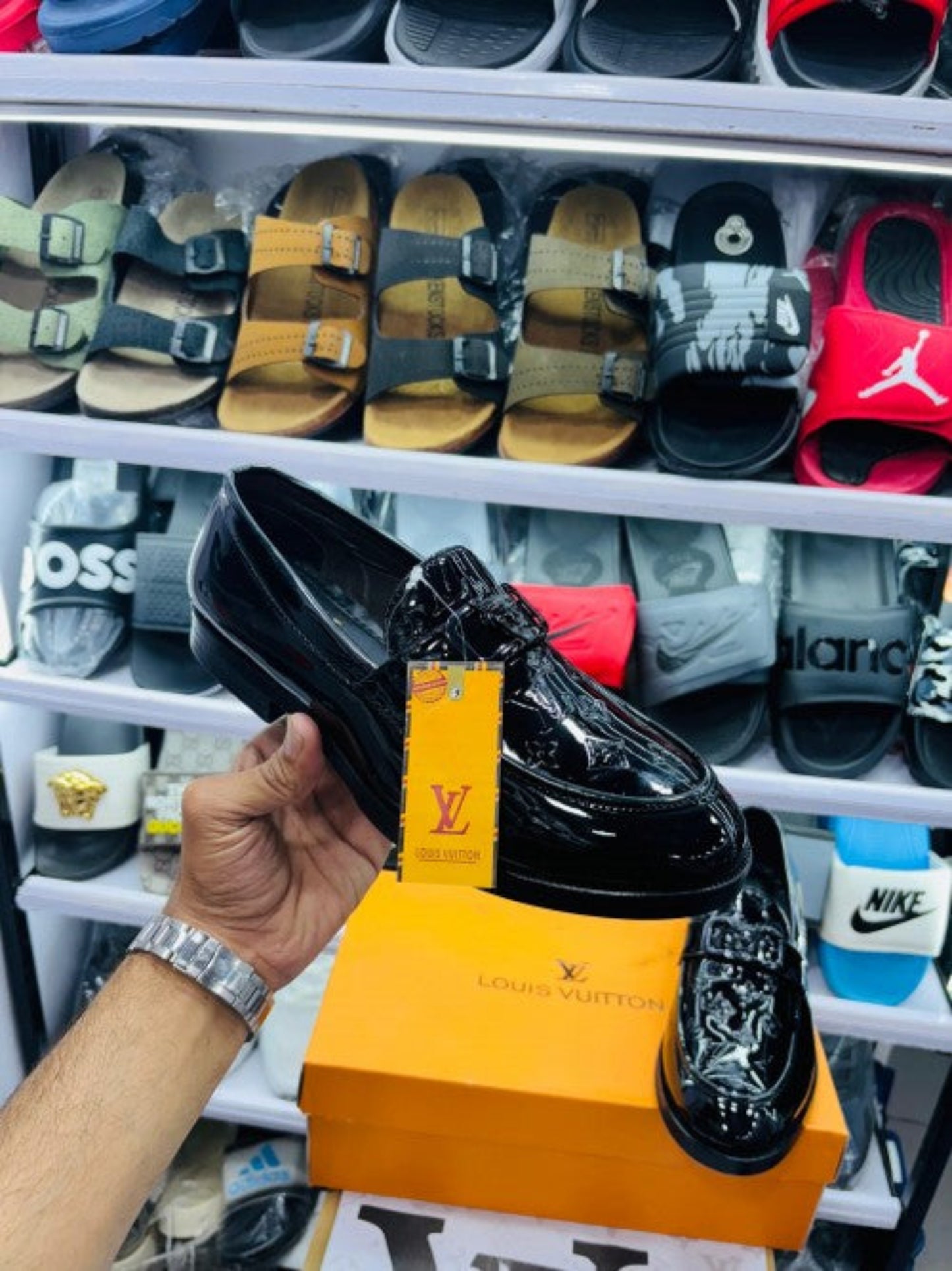 Louiss Vuiitton Black Premium Quality Loafers For Men