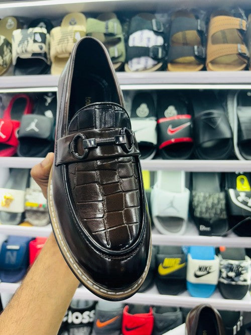 Louiis Vulitton Brown Black Premium Qulity Loafer For Men